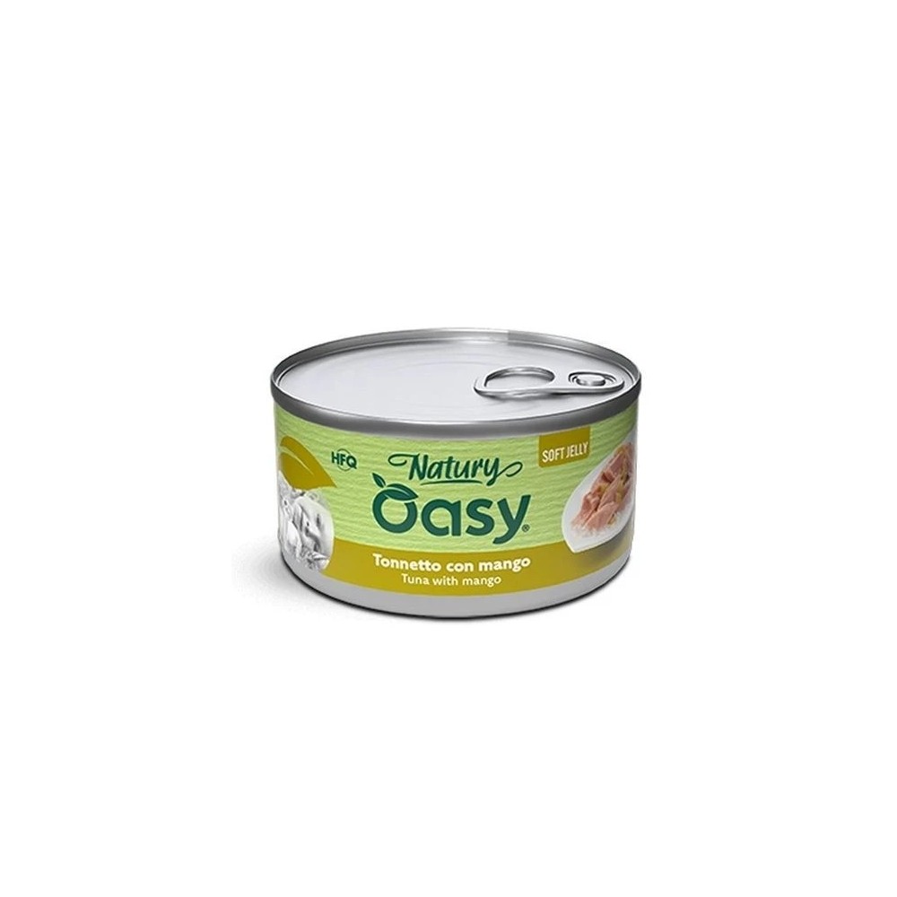 Oasy Natury Softy Jelly 85 Gr Tonno/Mango cibo umido per gatti