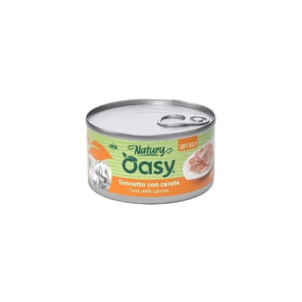 Oasy Natury Softy Jelly 85 Gr Tonno/Carote cibo umido per gatti