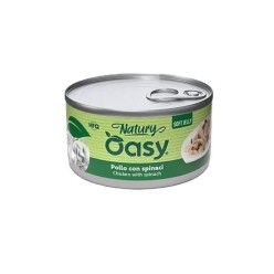 Oasy Natury Softy Jelly 85 Gr Pollo/Spinaci cibo umido per gatti