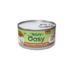 Oasy Natury Softy Jelly 85 Gr Pollo/Fegato cibo umido per gatti