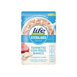 Life Cat Sterlised Tonno/Pesce Bianco 70 Gr cibo umido