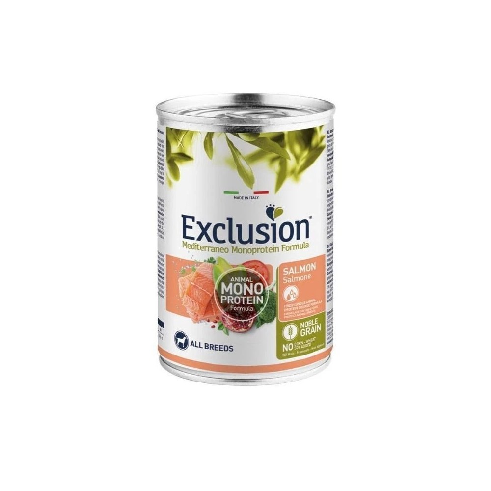 EXCLUSION cibo umido cane Monoproteico adult salmone 400gr
