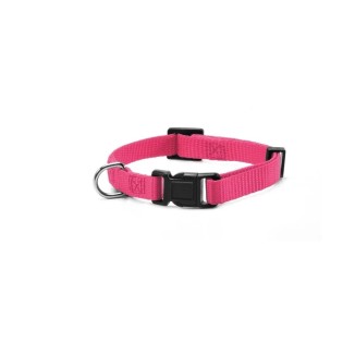 Record Collare Nylon Con Clip Rosa S