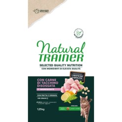 Natural Trainer Selected Quality Nutrition crocchette gatto  Sterilizzato Con Tacchino 1.25Kg