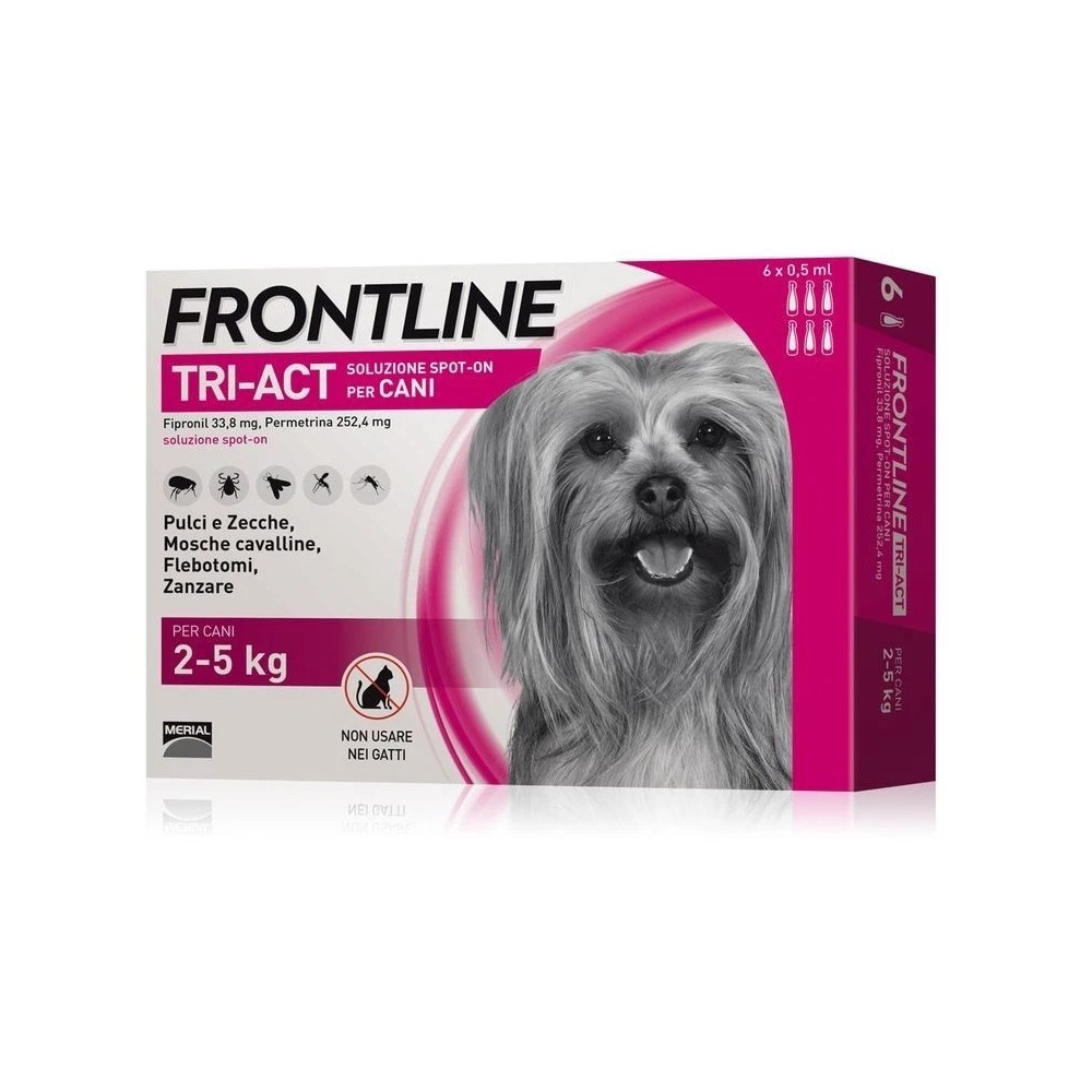 Frontline Tri Act 2/5 Kg 6 pipette