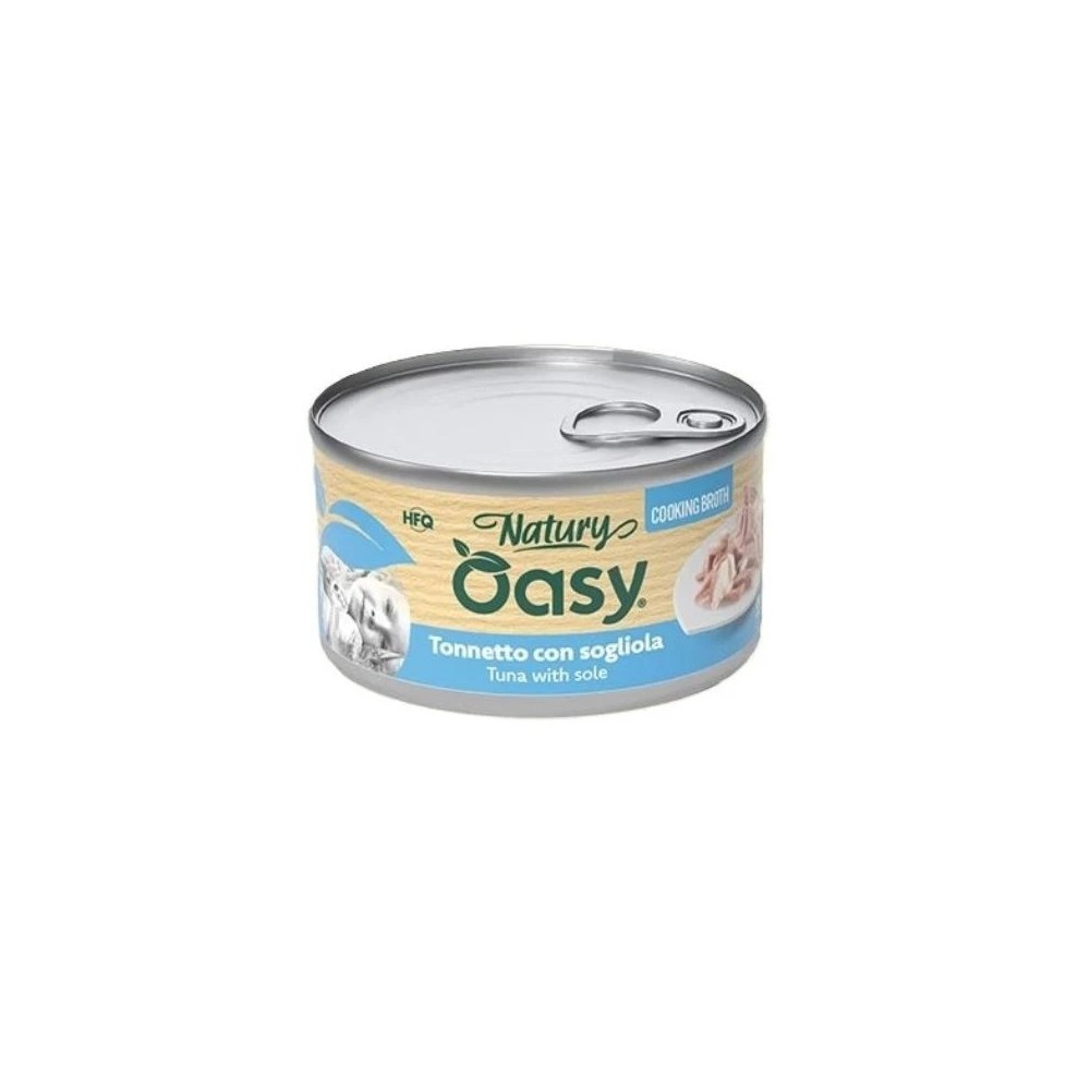Oasy Cooking Broth  80 Gr Tonno/Sogliola cibo umido per gatti
