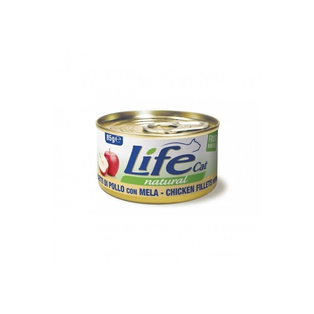 Life Cat Pollo Mela 85 Gr cibo umido