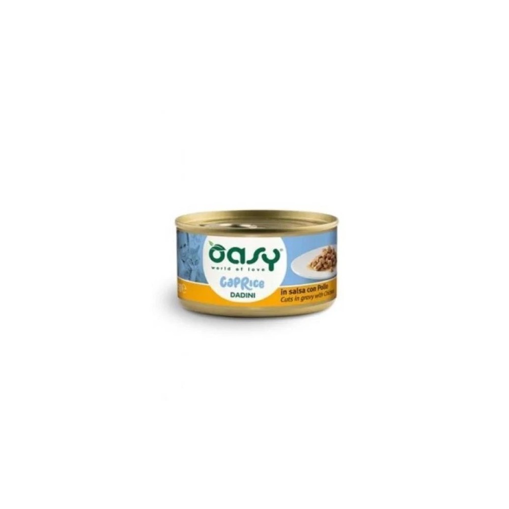 Oasy Caprice Dadini  85 Gr In Salsa Di Pollocibo umido per cani
