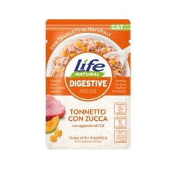 Life Cat Digestive Tonnetto/Zucca 70 Gr cibo umido