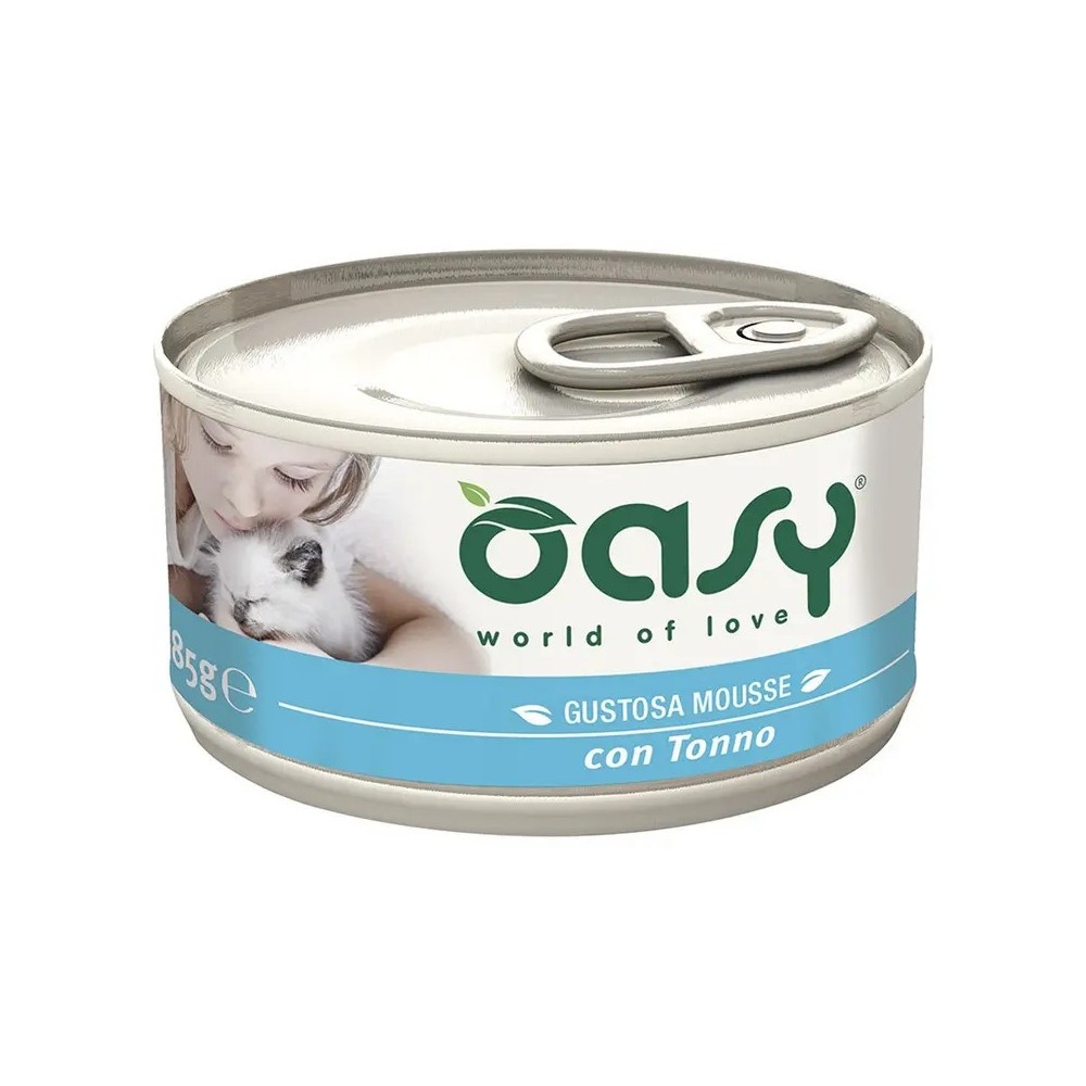 Oasy Mousse 70 Gr Tonno cibo umido per gatti